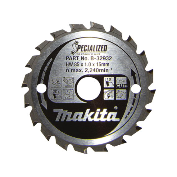 Makita körfűrészlap akkus 85x15mm Z20 FA