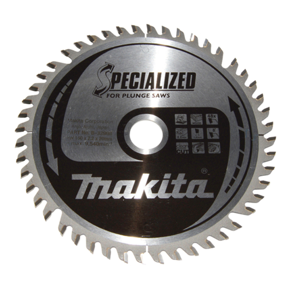 Makita körfűrészlap merülő 160x20 mm Z48