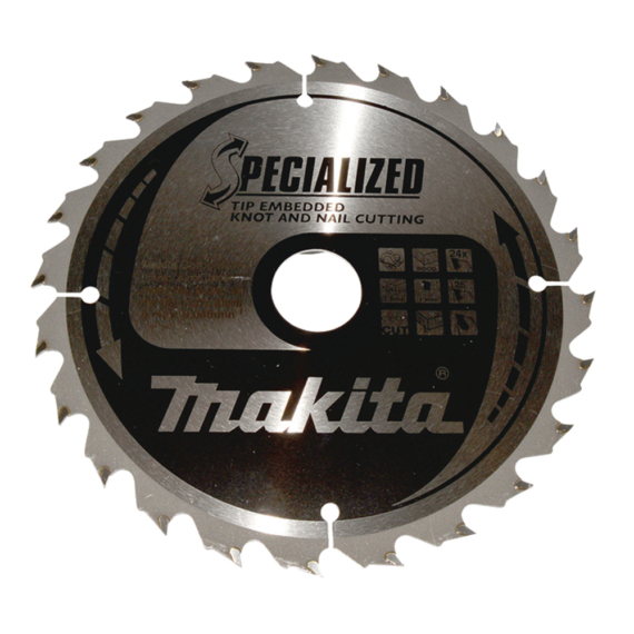 Makita körfűrészlap SZÖG, CSOMÓSFA 190x30 mm Z24