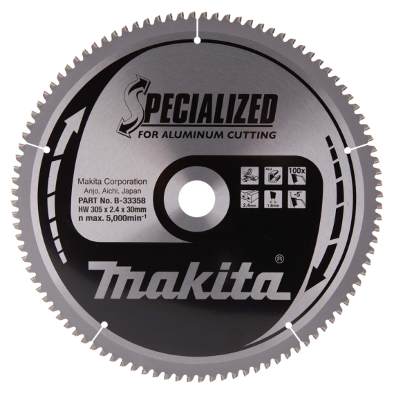 Makita körfűrészlap 305x30 mm Z100 ALU