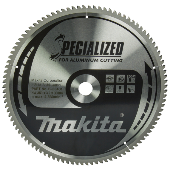 Makita körfűrészlap 350x30 mm Z100 ALU
