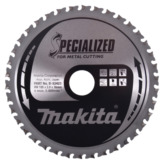 Makita körfűrészlap 185x30 mm Z38 FÉM