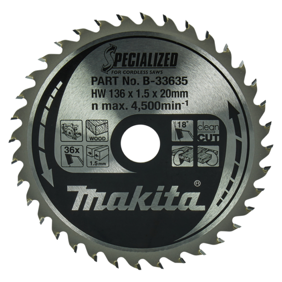 Makita körfűrészlap akkus FA 136x20 mm Z36