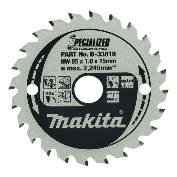 Makita körfűrészlap LAMINÁLT 85x15 Z24