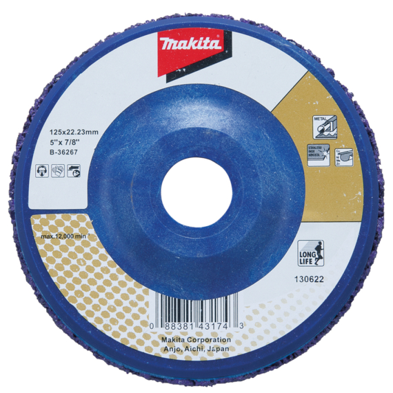 Makita tisztítótárcsa lila nylon 125mm