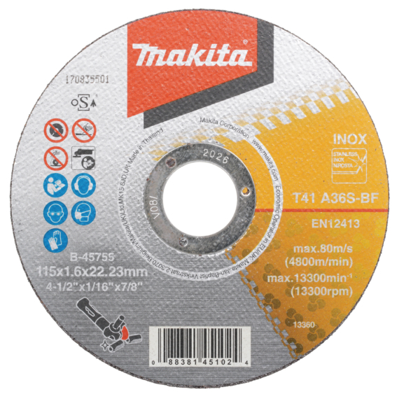 Makita vágókorong INOX 115x1,6 mm