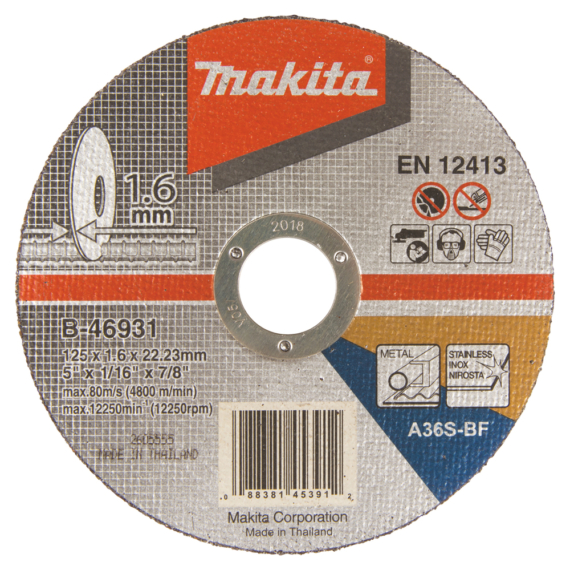 Makita vágókorong INOX 125x1,6mm