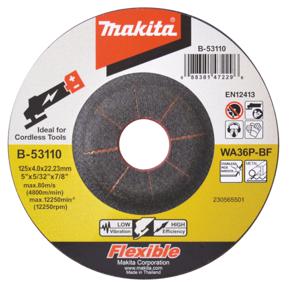 Makita flexibilis csiszolótárcsa 115x4mm