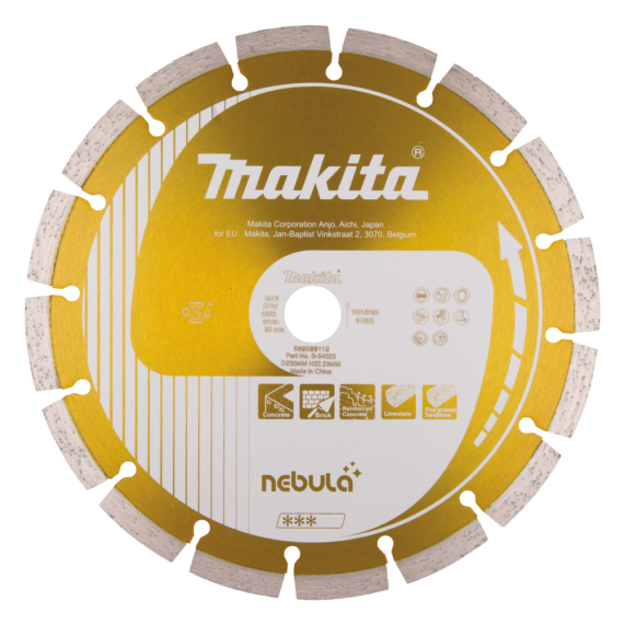Makita 230mm gyémánttárcsa NEBULA szegmentált