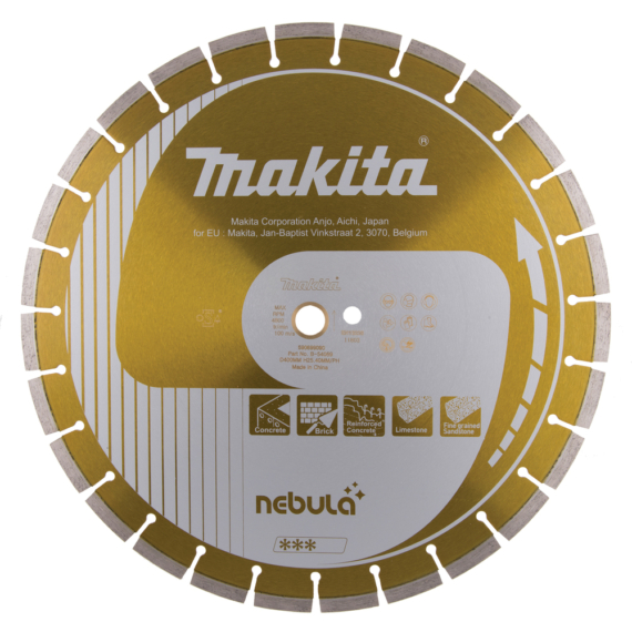 Makita 400mm gyémánttárcsa NEBULA szegmentált