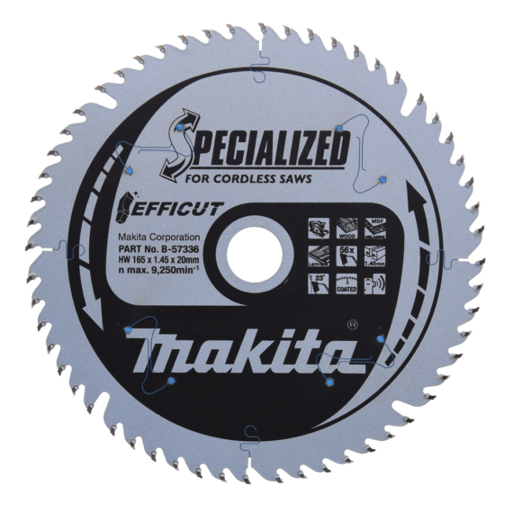 Makita EFFICUT körfűrészlap merülő 165x20 mm Z56