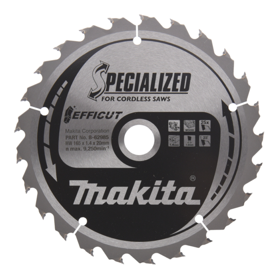 Makita EFFICUT körfűrészlap 165x20 mm Z25 FA
