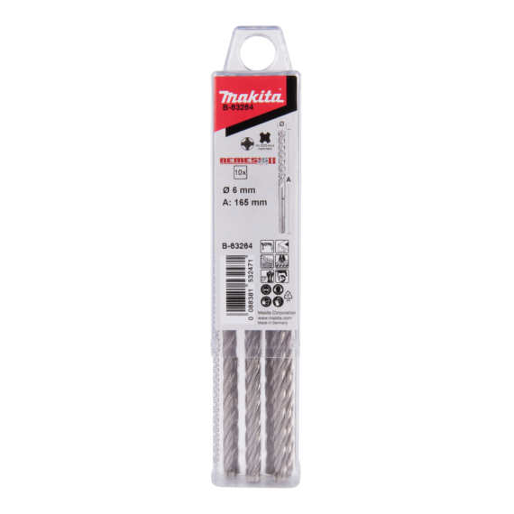Makita SDS-PLUS Nemesis fúró 6x165/100 mm 10 db