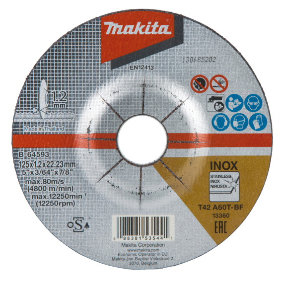 Makita vágókorong INOX 125x1,2 mm