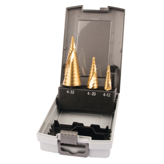 Makita lépcsősfúró készlet 4-12mm, 4-20mm 4-32mm