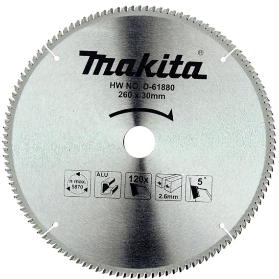 Makita körfűrészlap STANDARD alu 260x30mm Z120