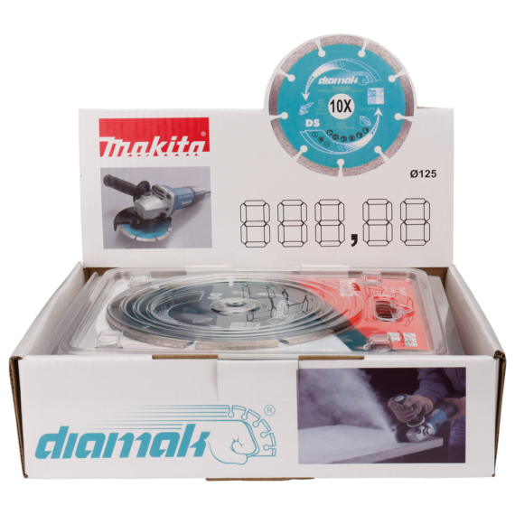 Makita 125mm gyémánttárcsa DIAMAK szegmentált 10db