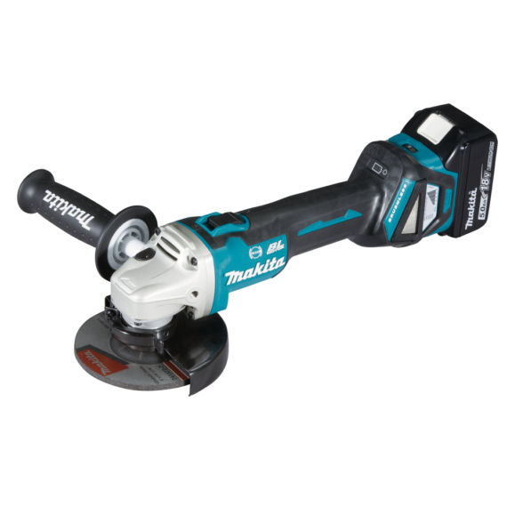 Makita 18V LXT ® Li-ion BL 125mm sarokcsiszoló ford+fék 2x5,0Ah