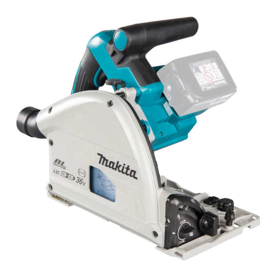 Makita 2x18V LXT ® Li-ion BL AWS 165mm merülő fűrész Z + adapter (akku és töltő nélkül)