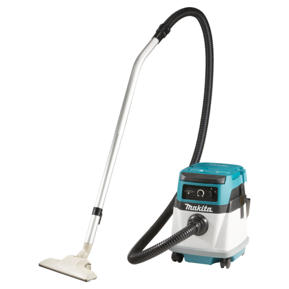 Makita 2x18V LXT ® Li-ion és hálózati 9,0/24kPa 70/320W száraz-nedves porszívó 15L Z (akku és töltő nélkül)