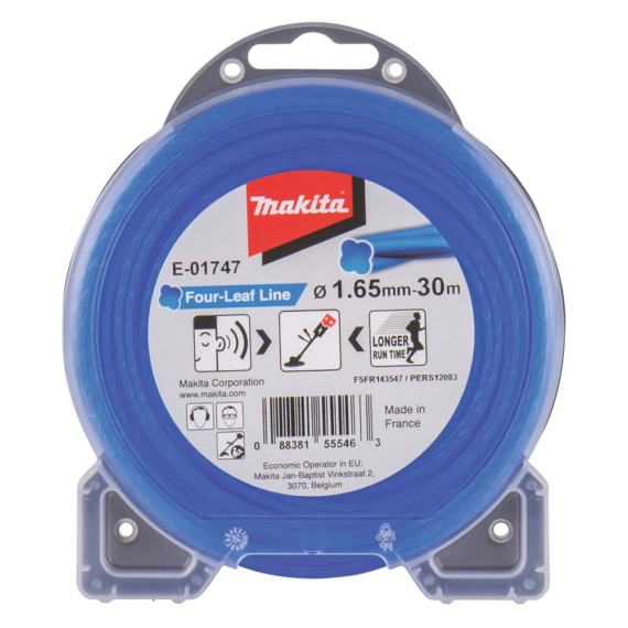 Makita négylevelű damil, kék, 1.65mm 30m