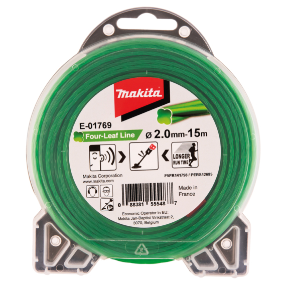 Makita négylevelű damil, zöld, 2.0mm 15m