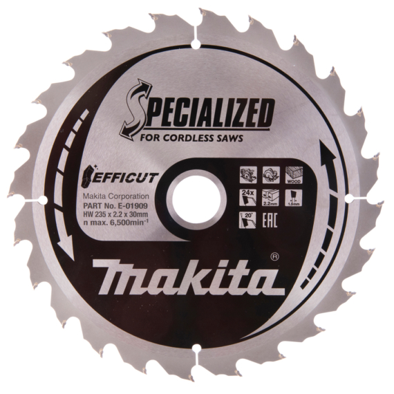 Makita EFFICUT körfűrészlap 235x30mm Z24