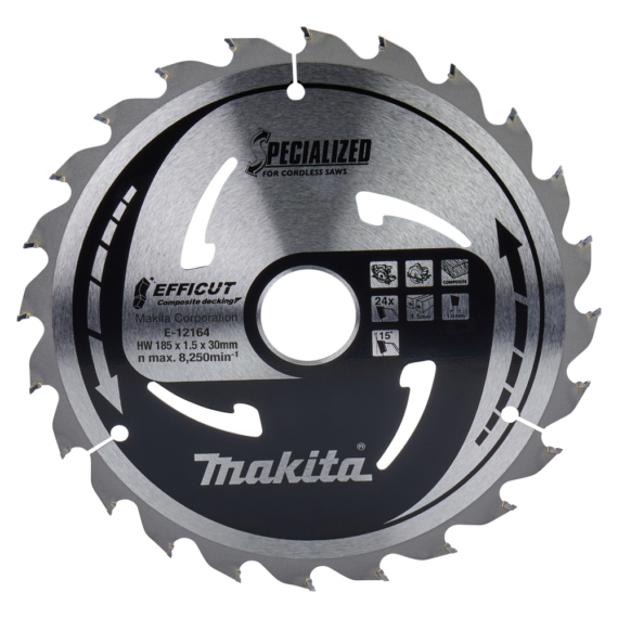 Makita EFFICUT körfűrészlap 185x30 mm Z24 KOMPOZIT