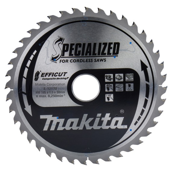 Makita EFFICUT körfűrészlap 185x30 mm Z40 KOMPOZIT