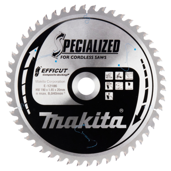 Makita EFFICUT körfűrészlap 190x20 mm Z50 KOMPOZIT
