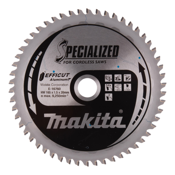 Makita EFFICUT körfűrészlap 165x20 mm Z54 ALU