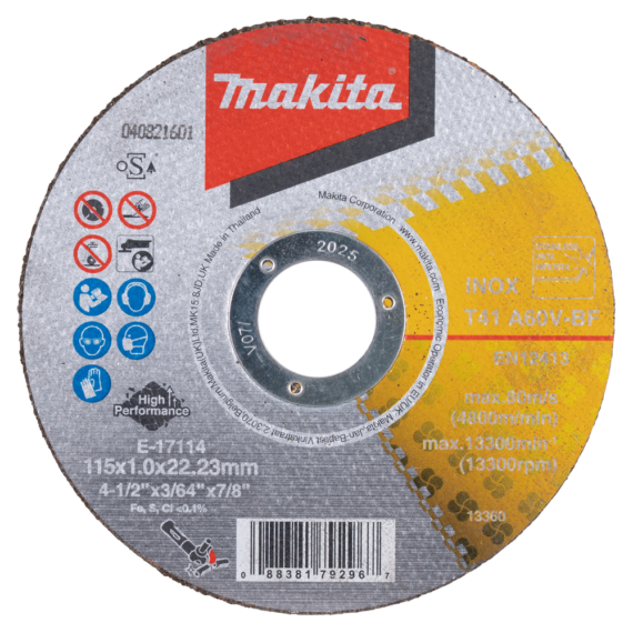 Makita vágókorong INOX A60V 115x1 mm