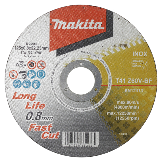 Makita vágókorong INOX 125x0,8 mm Z60V 12 mm