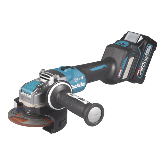 Makita 40Vmax XGT ® Li-ion BL AWS AFT 125mm X-LOCK sarokcsiszoló fék, ford. 2x2,5Ah