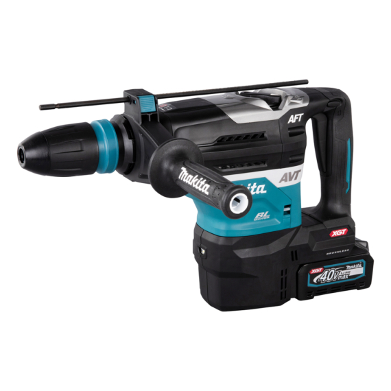 Makita 40Vmax XGT ® Li-ion BL AWS 40mm 8,0J SDS-MAX fúró-vésőkalapács 2x5,0Ah + WUT01