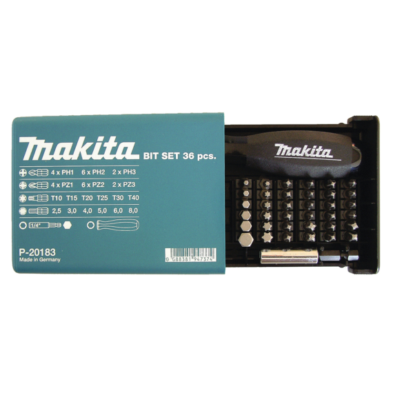 Makita 38db-os bitkészlet 25mm + csavarhúzó