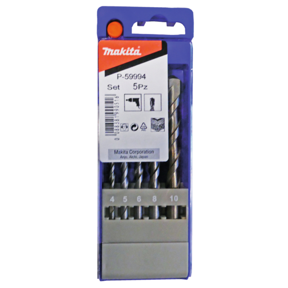 Makita Hengeres befogású kőzetfúró 2+ készlet 5db 4,5,6,8,10mm