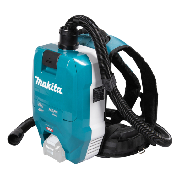 Makita 40Vmax XGT ® Li-ion BL AWS 18kPa 165W HEPA háti porszívó Z + adapter (akku és töltő nélkül)
