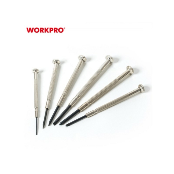 Workpro Csavarhúzó készlet műszerész Cr-V 6 db