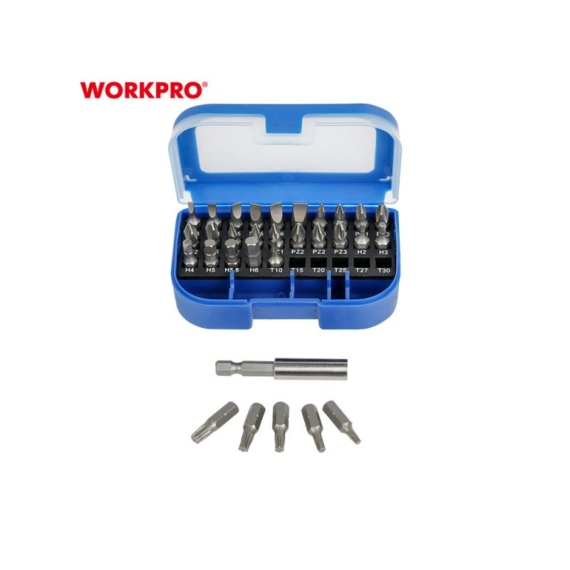 Workpro Bitkészlet Cr-V 31 db