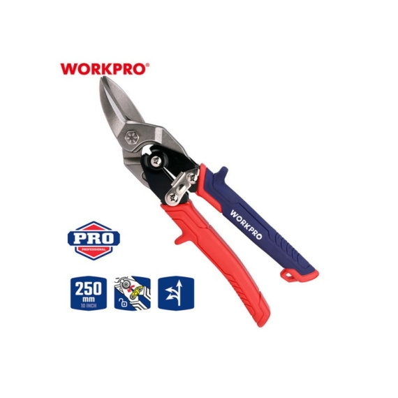 Workpro Lemezvágó olló balos 250 mm