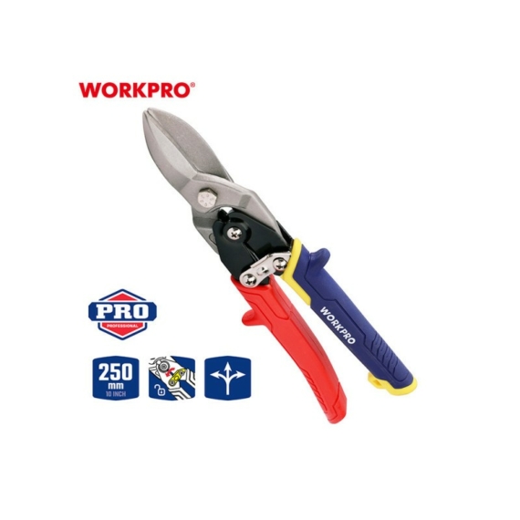 Workpro Lemezvágó olló egyenes 250 mm