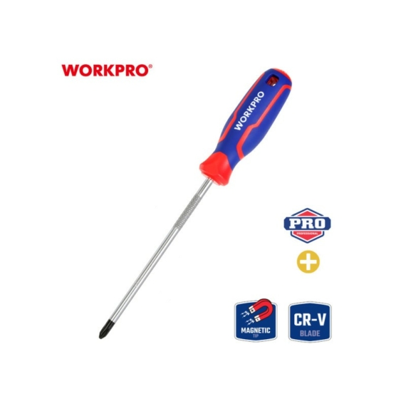 Workpro Csavarhúzó Cr-V PH2 150 mm
