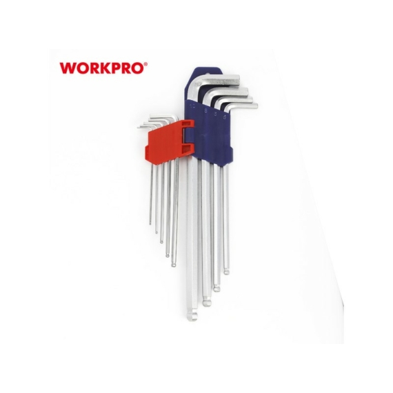 Workpro Imbuszkulcs készlet Cr-V 9 db