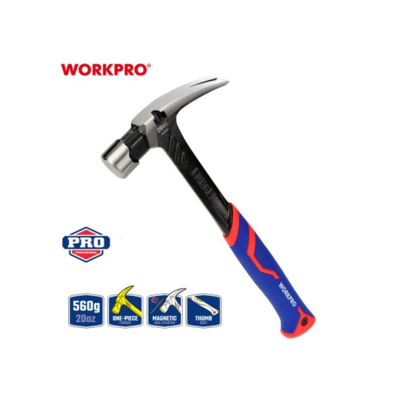 Workpro Kalapács ács, egybeöntött nyél 560g