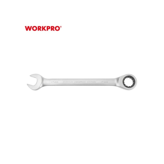 Workpro Csillag-villás kulcs racsnis Cr-V 17 mm