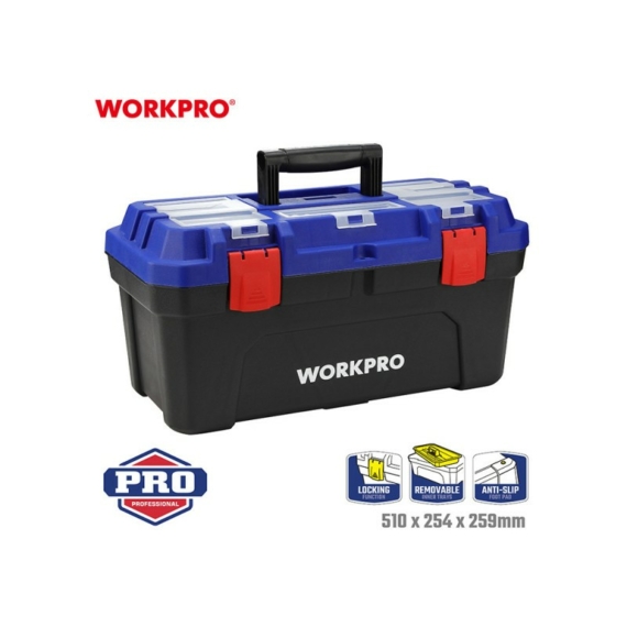 Workpro Szerszámos láda műanyag 507×254×259mm