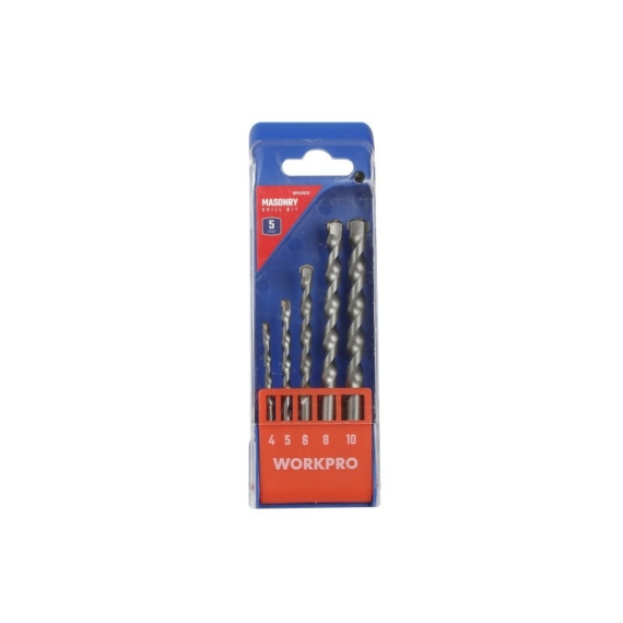 Workpro Fúrószár készlet kőzet 5db (4,5,6,8,10)
