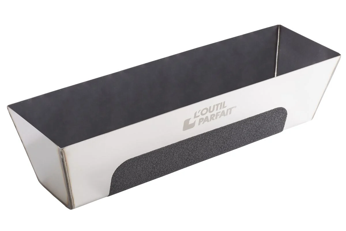 L'Outil Parfait Glett tartó edény, rozsdamentes, csúszásmentes fogóval 360mm